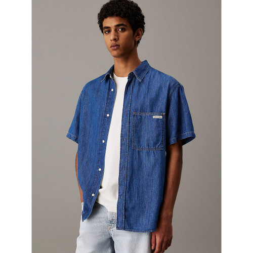 Calvin Klein Ανδρικό πουκάμισο Denim Short Sleeve Shirt